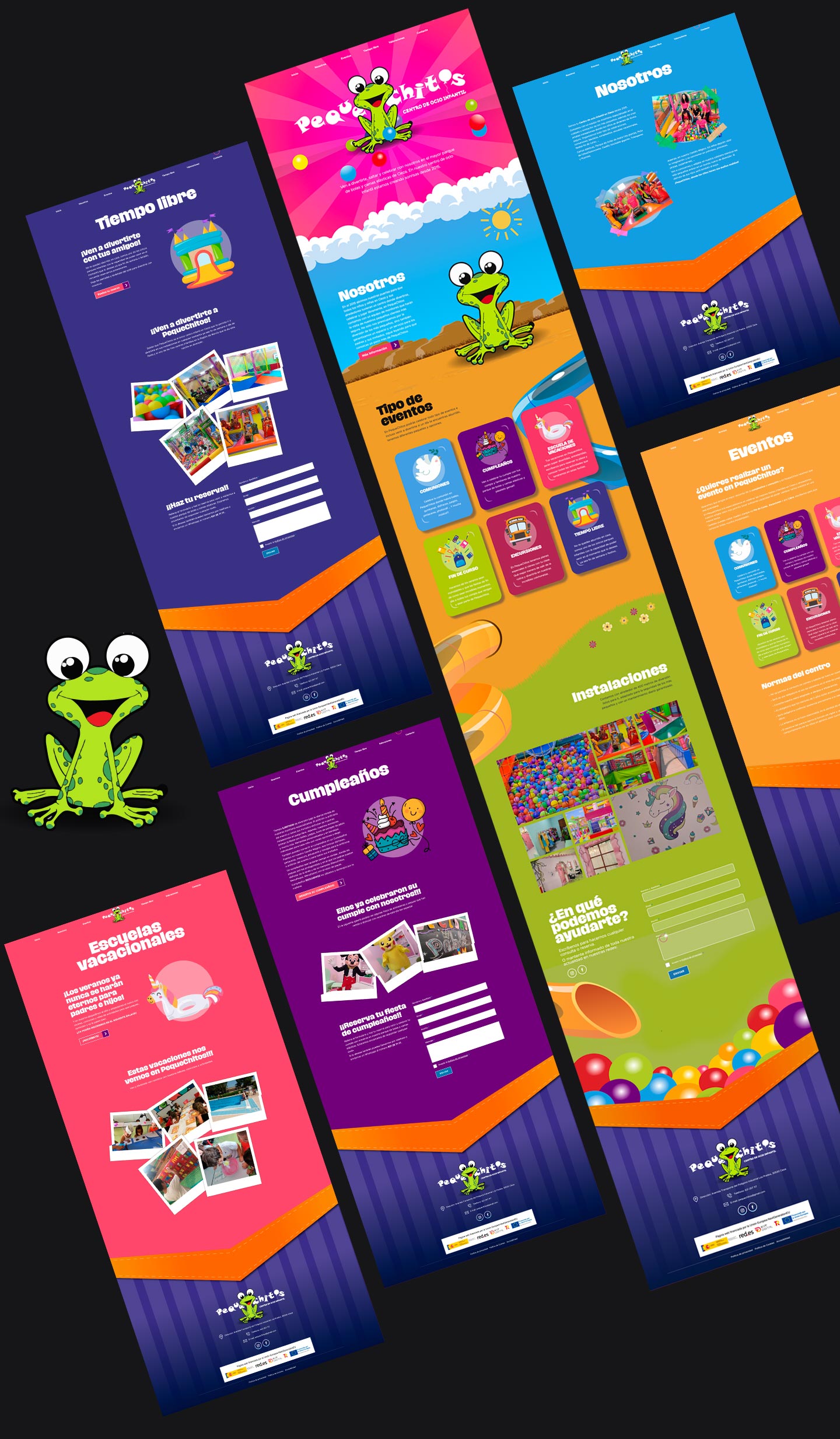 Pagina web para parques de ocio infantil en murcia | Pequechitos | Nómadas Comunicación Creativa