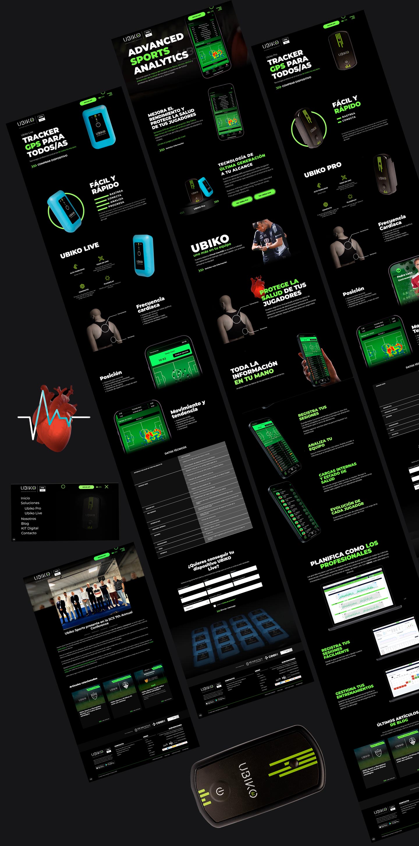 Web para start-up deportiva | Ubiko Sports | Nómadas Comunicación Creativa